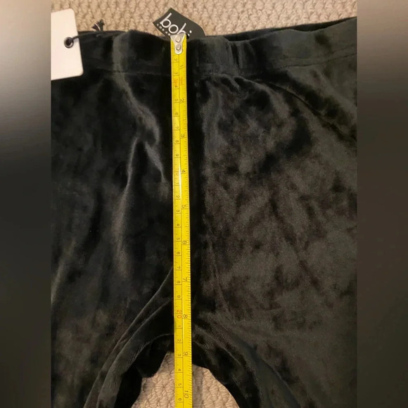 NWT BOBI LA flared leg velvet pants in black size small. - Picture 8 of 10